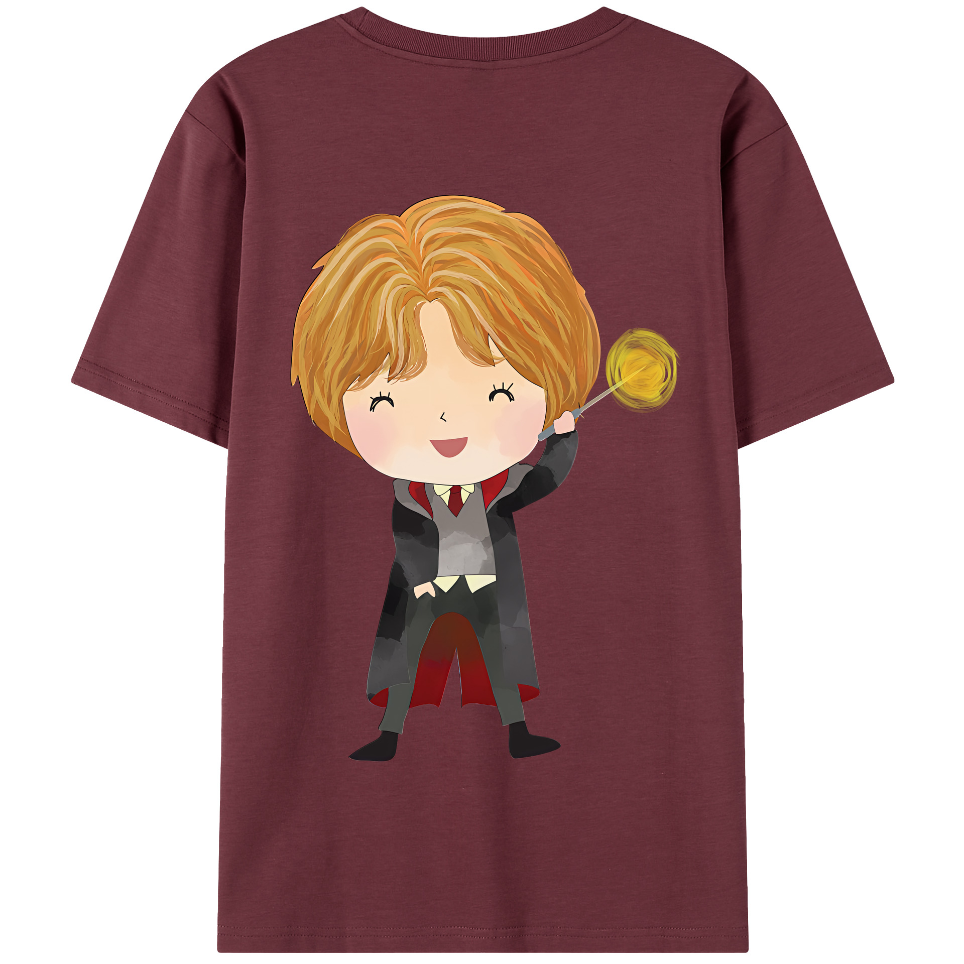 （画像用） Harry Potter ハリー・ポッターシリーズ 綿100％半袖Tシャツ（背面プリント）
